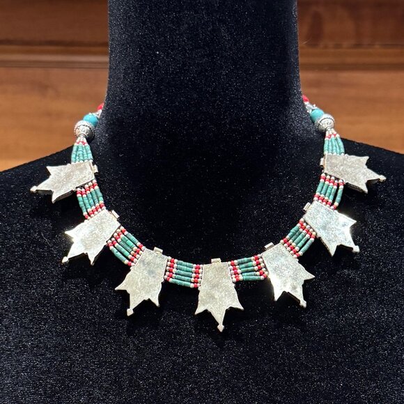 Handmade Tibetan Beaded Necklaces.  Various sizes, stones, and designs available - Picture 12 of 14